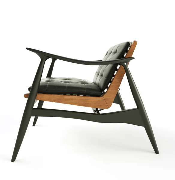 Beyaz Arka Planda Izole Edilmiş Modern Sandalyenin Görüntülemesi — Stok fotoğraf