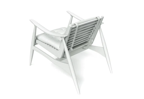 Rendering Von Modernem Stuhl Aus Isolierten Auf Weißem Hintergrund — Stockfoto