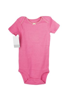 Bebek tulumu beyaz arka planda izole edilmiş. Tasarımınız için iyi