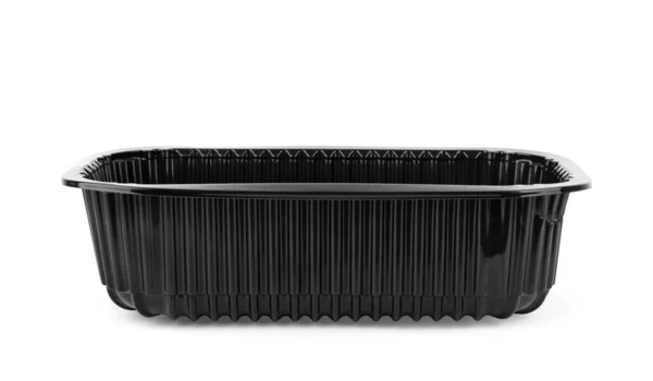 不同用途的黑色厚塑料托盘 — 图库照片