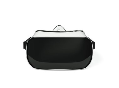 VR gözlüklerinin 3d görüntülenmesi beyaz üzerine izole edildi