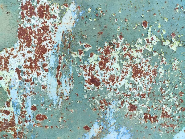 Corroded metal background. Rusty metal background with streaks of rust. Rust stains. Rystycorrosion. — Stock Photo, Image