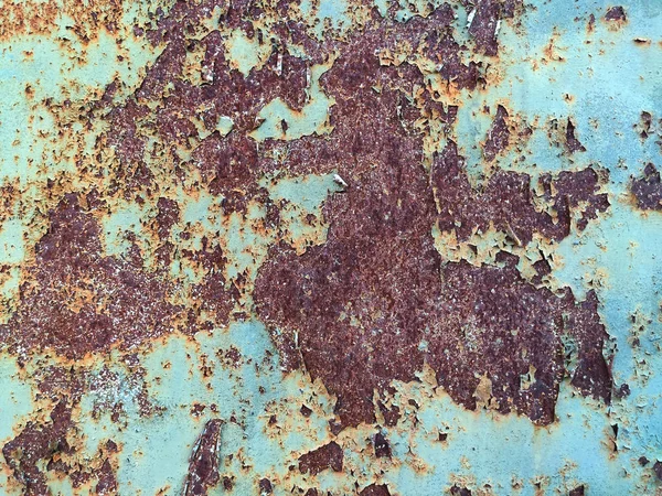 Corroded metal background. Rusty metal background with streaks of rust. Rust stains. Rystycorrosion. — Stock Photo, Image