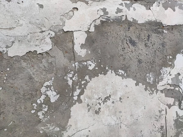 Grey Concrete Texture Old Wall Background Peeling Paint Scratches Cracks — Stock Photo, Image