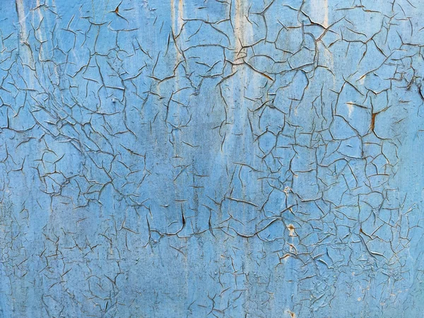 Peeling Paint Wall Seamless Texture Pattern Rustic Blue Grunge Material — Stock Photo, Image