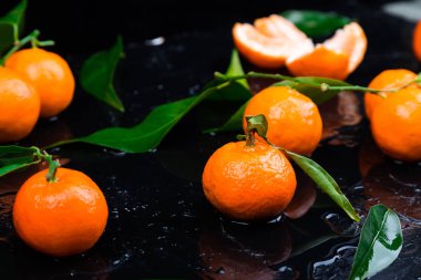  Mandalina arka plan. Lezzetli ve güzel narenciye.