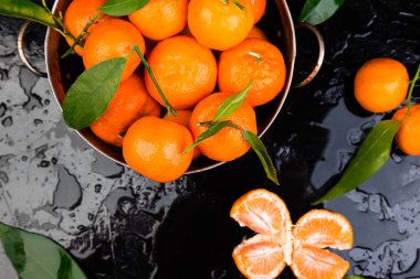  Mandalina arka plan. Lezzetli ve güzel narenciye.