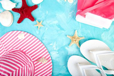 Kadının şeyler aksesuarlar yaz sezonu kümesi. 