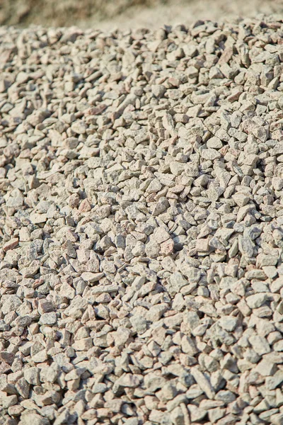 Breakstone background, a pile of crushed stone. — Stock Photo, Image