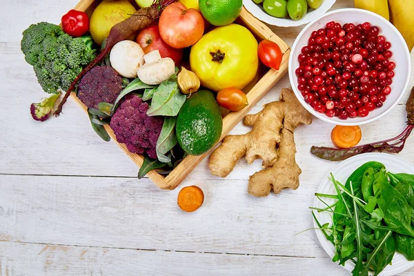 Alimento Orgánico Para Una Nutrición Vegana Saludable Fondo Comida Vegetariana —  Fotos de Stock