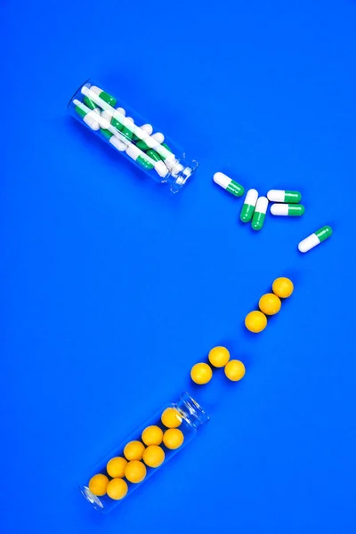 Minimalism stil mall för medicinska piller blogg. — Stockfoto
