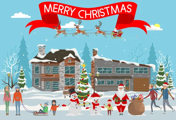 neşeli Noel ayarlamak