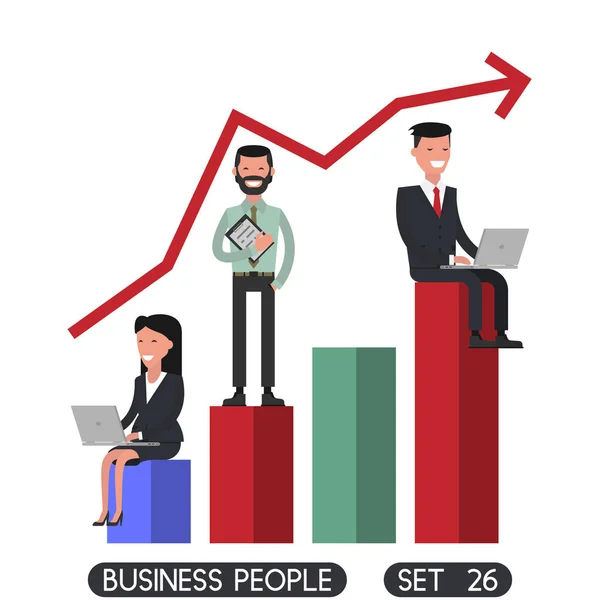 Geschäftsleute setzen 26 — Stockvektor
