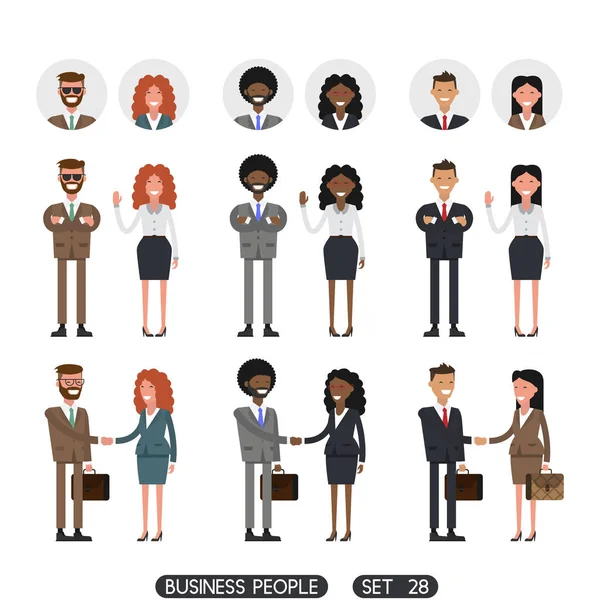 Business people set 28 — Stock Vector
