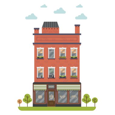 Pastane Dükkanı bina cephe