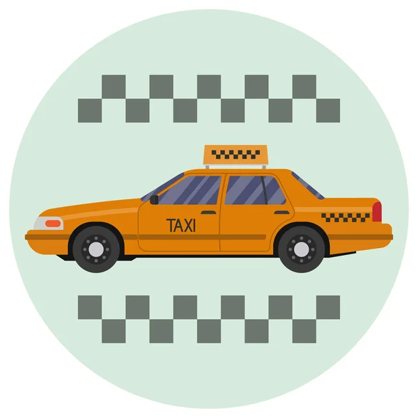 Taxi auto vectorillustratie — Stockvector