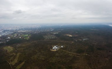 Teufelsberg Berlin, Almanya 'nın hava manzaralı fotoğrafı