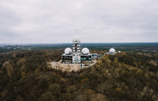 Teufelsberg Berlin, Almanya 'nın hava manzaralı fotoğrafı