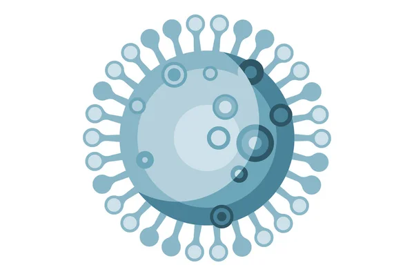 Virus oder Bakterien auf weißem Hintergrund isoliert — Stockfoto