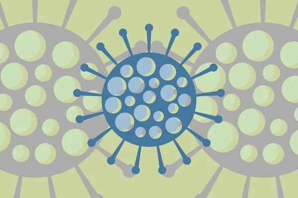 Células em crescimento ou germes que se multiplicam e se espalham — Fotografia de Stock