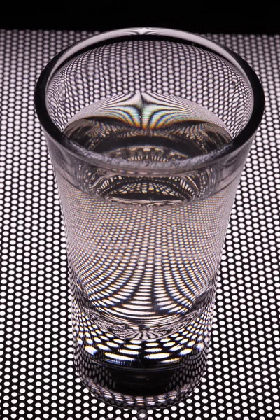 Fond Pointillé Verre Pour Saint Valentin Fête Des Mères Anniversaire — Photo