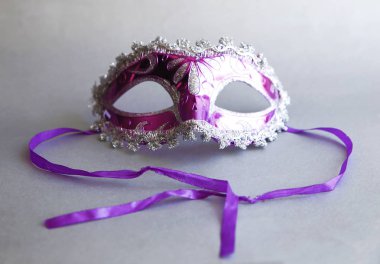  Noel veya Noel şenlikli karnaval maskesi fotoğraf mikrs-toka için