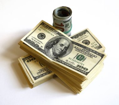  bir arka plan veya mikro-stok fotoğraf için formları çeşitli tasarruf olarak banknot bir sürü dolar faturaları