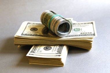  bir arka plan veya mikro-stok fotoğraf için formları çeşitli tasarruf olarak banknot bir sürü dolar faturaları