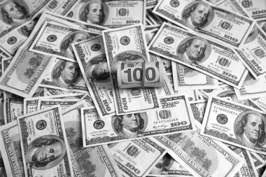  bir arka plan veya mikro-stok fotoğraf için formları çeşitli tasarruf olarak banknot bir sürü dolar faturaları