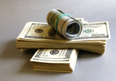  bir arka plan veya mikro-stok fotoğraf için formları çeşitli tasarruf olarak banknot bir sürü dolar faturaları