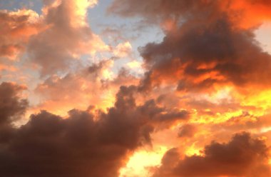 renkli mor günbatımı