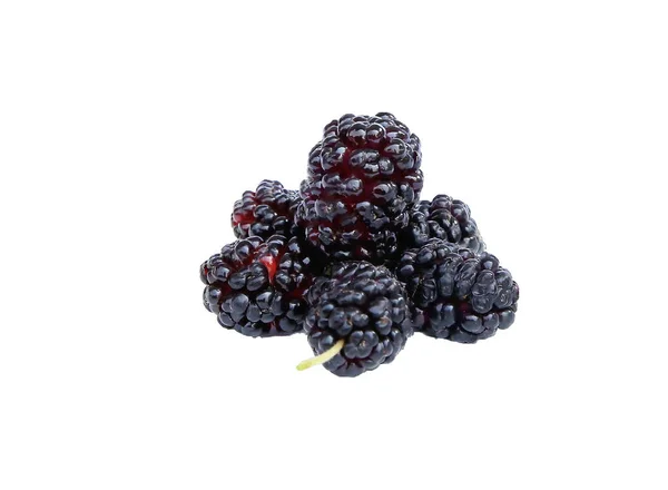 Colorful mulberry on a white background — Stock Photo, Image