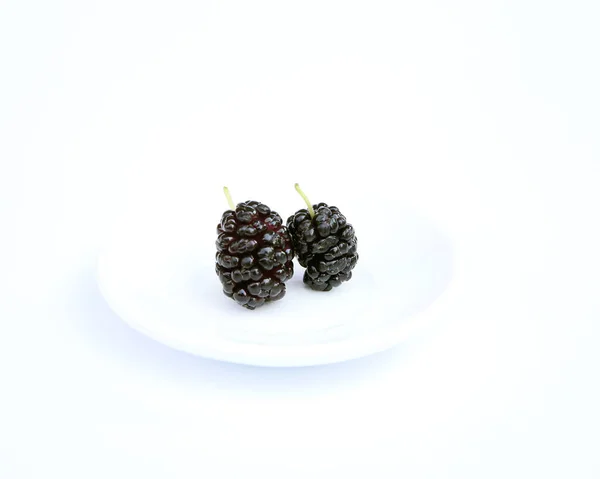 Colorful mulberry on a white background — Stock Photo, Image