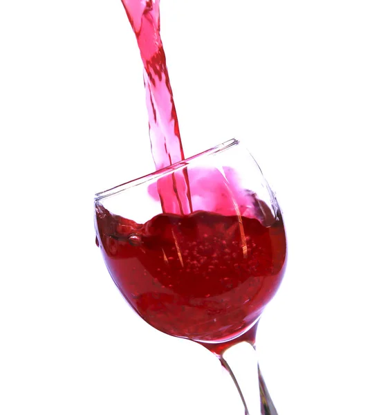 Rotwein im Kristallglas — Stockfoto