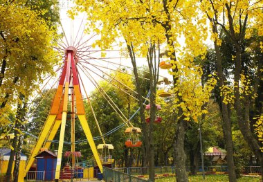  güzel manzara ve doğa fotoğrafları mikro stokunun manzarasına sahip sonbahar öğeleri