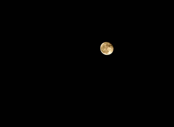 Misterioso Satélite Terra Brilhando Céu Preto Sem Vida Foto Para — Fotografia de Stock