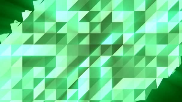 Animación de fondo cristalino triangular abstracto — Vídeos de Stock