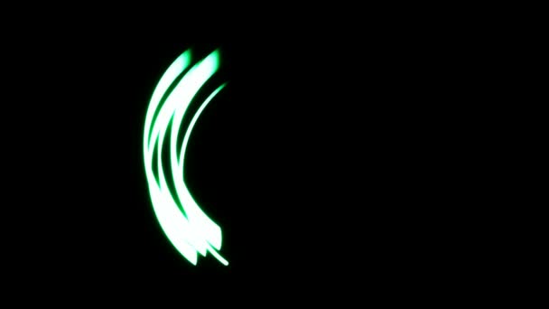 ラインのリング。エネルギーの背景 — ストック動画