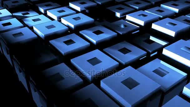 Abstract background with cubes. 3D rendered — Stock Video