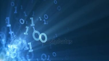 İkili kod arka plan animasyon