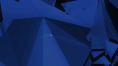 Uzay üçgenler ile soyut animasyon