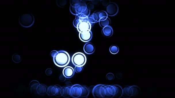 Particules qui tombent et rebondissent 