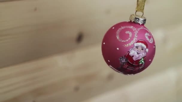 Décoration de Noël et Nouvel An. Fond trouble de vacances Bokeh. Clignotant Garland. Lumières d'arbre de Noël scintillement . — Video