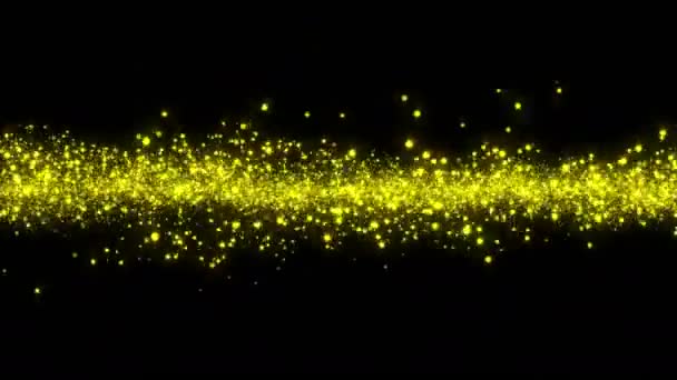 粒子のシームレスな背景。輝きゴールド エレメントの背景 — ストック動画