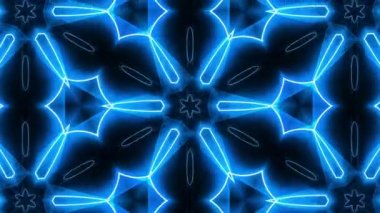 VJ fraktal mavi sürekli değişen arka plan