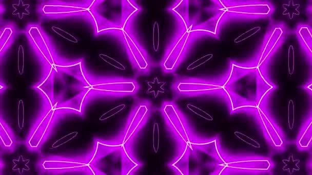 紫色抽象背景、 万花筒 — 图库视频影像