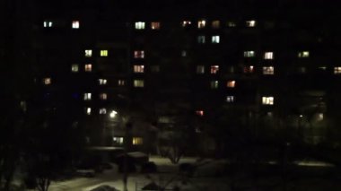 Zaman atlamalı yüksek yoğunluklu daire blok geceleri