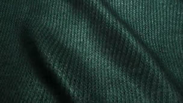 Texture velours côtelé vert foncé de haute qualité, vagues mobiles, boucle sans couture — Video