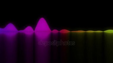 Renkli ses dalgaları. arka plan ses kavramları