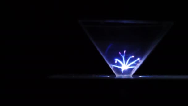 Inanılmaz güzel hareketli hologram — Stok video
